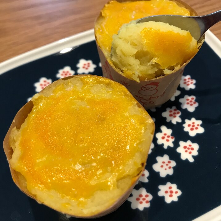 簡単お菓子♡焼き芋とアイスでスイートポテト